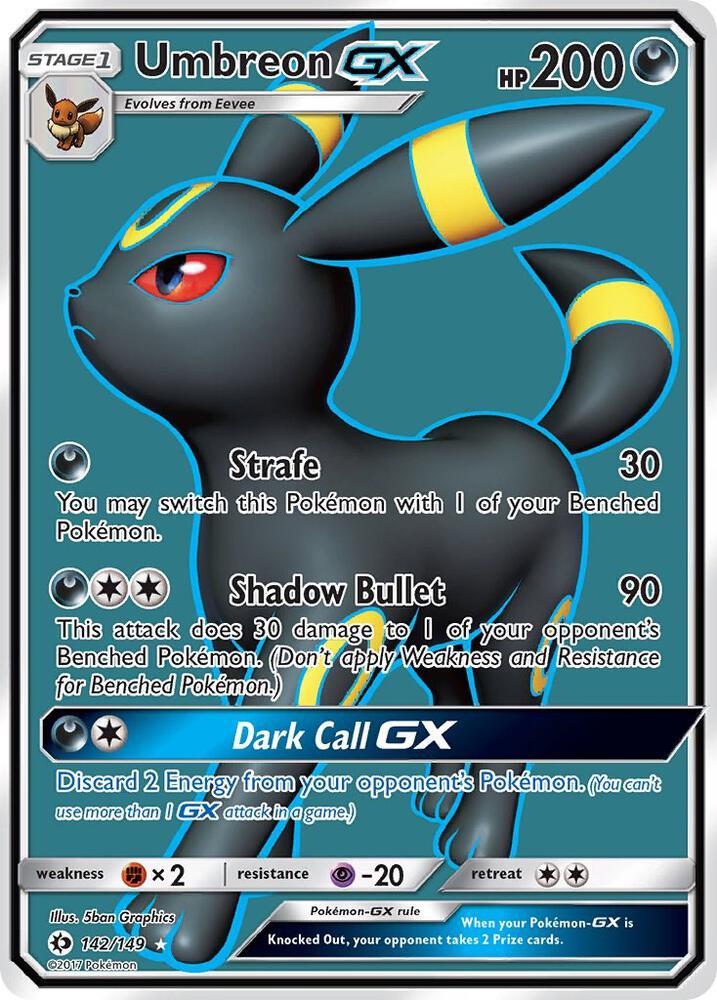 SUM 142/149 Umbreon GX SR