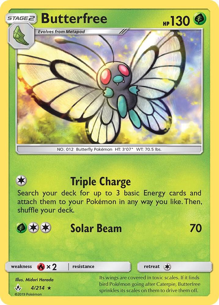 [Reverse Holo] UNB 4/214 Butterfree R
