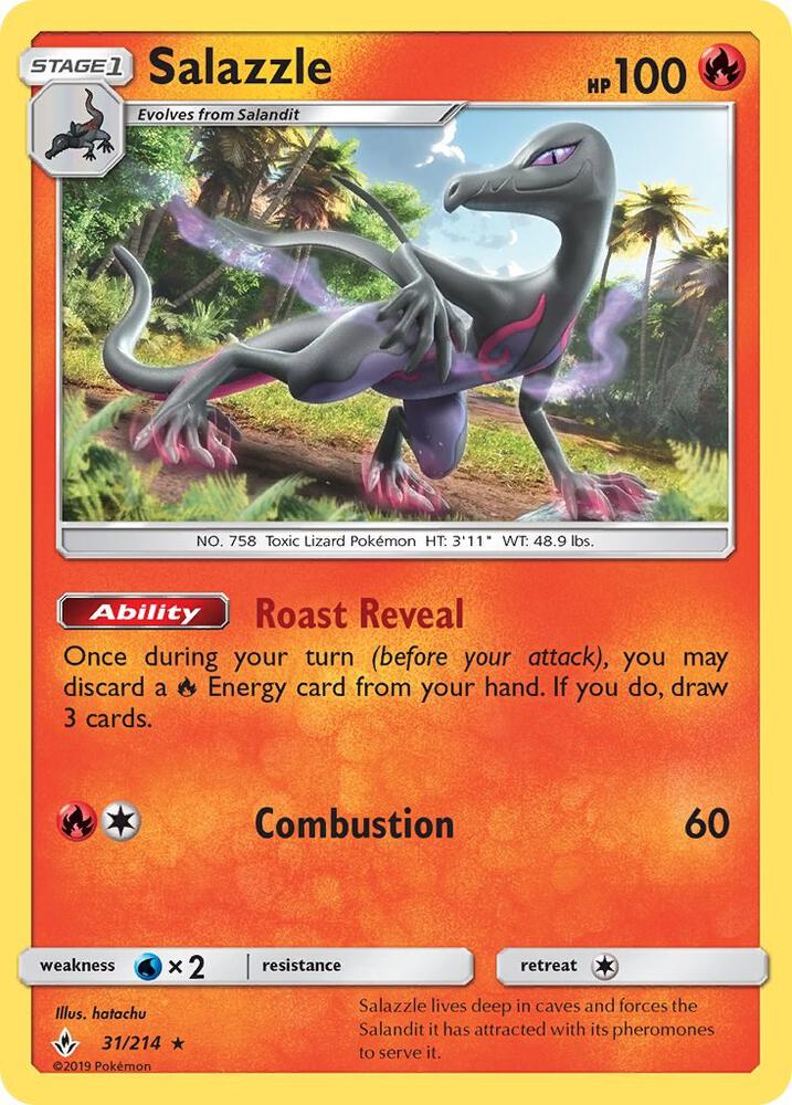[Reverse Holo] UNB 31/214 Salazzle R