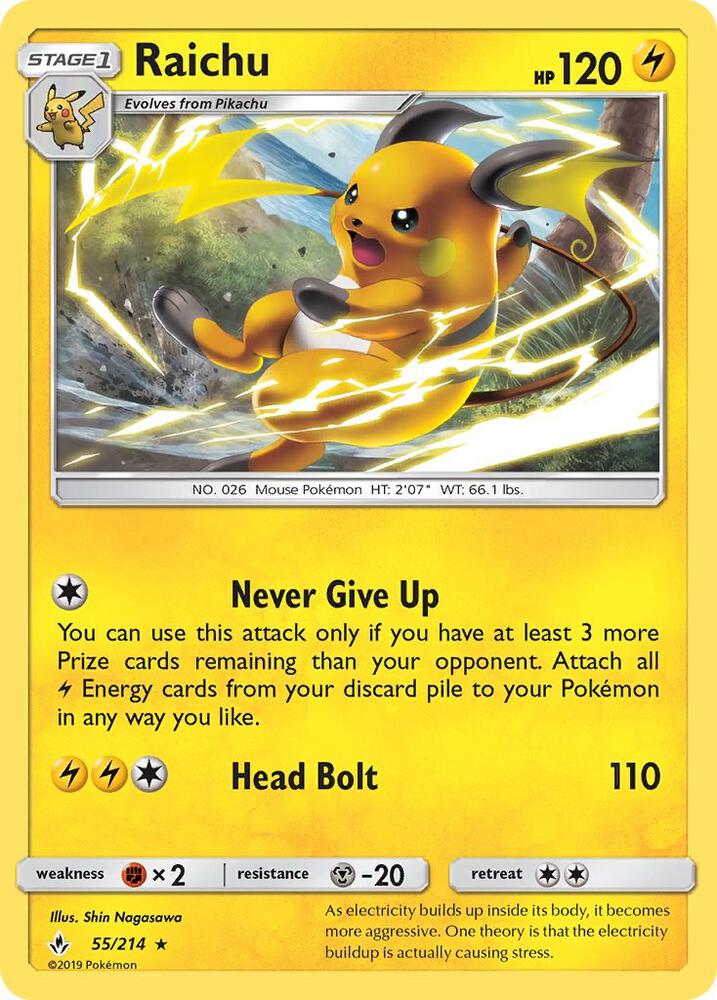 [Reverse Holo] UNB 55/214 Raichu R