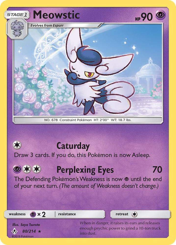 [Reverse Holo] UNB 80/214 Meowstic R