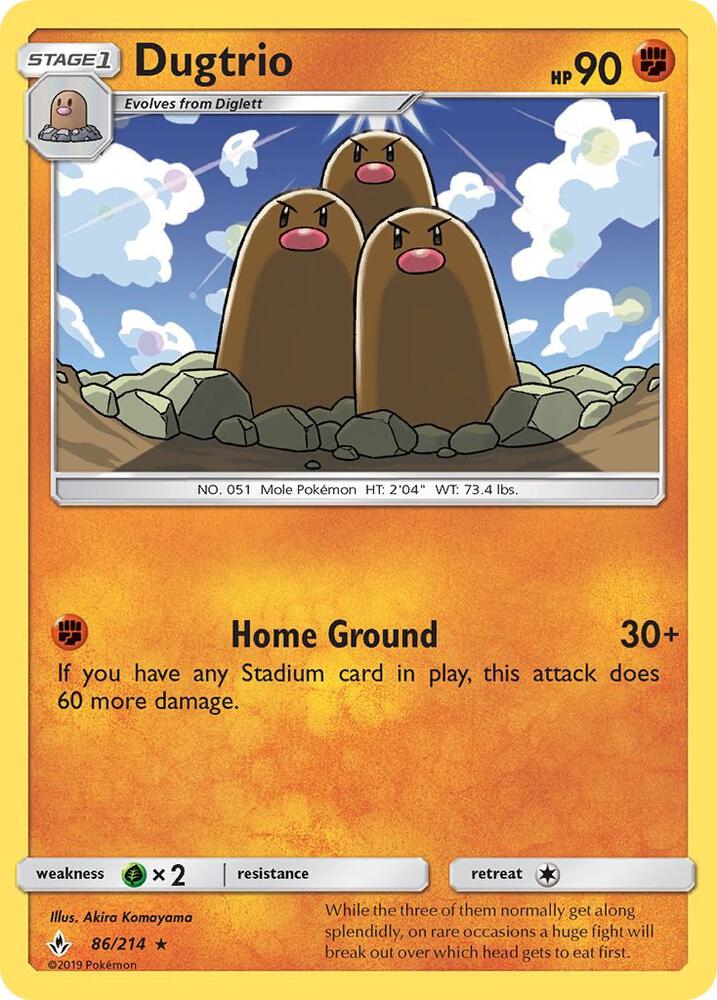 [Reverse Holo] UNB 86/214 Dugtrio R