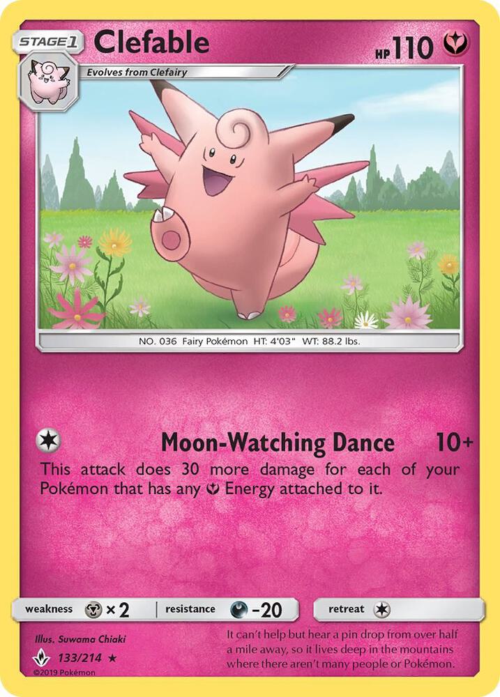 [Reverse Holo] UNB 133/214 Clefable R