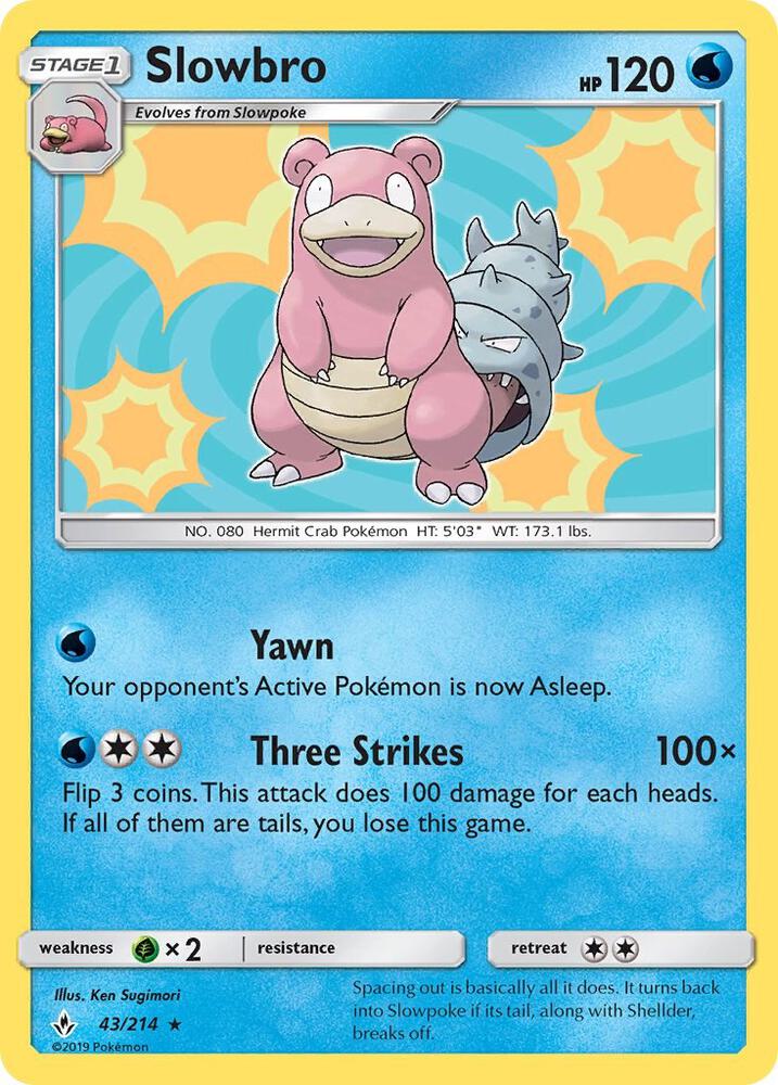 [Reverse Holo] UNB 43/214 Slowbro RH