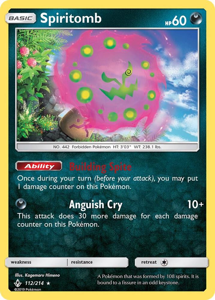 [Reverse Holo] UNB 112/214 Spiritomb RH