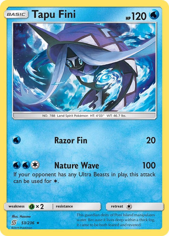 [Reverse Holo] UNM 53/236 Tapu Fini R