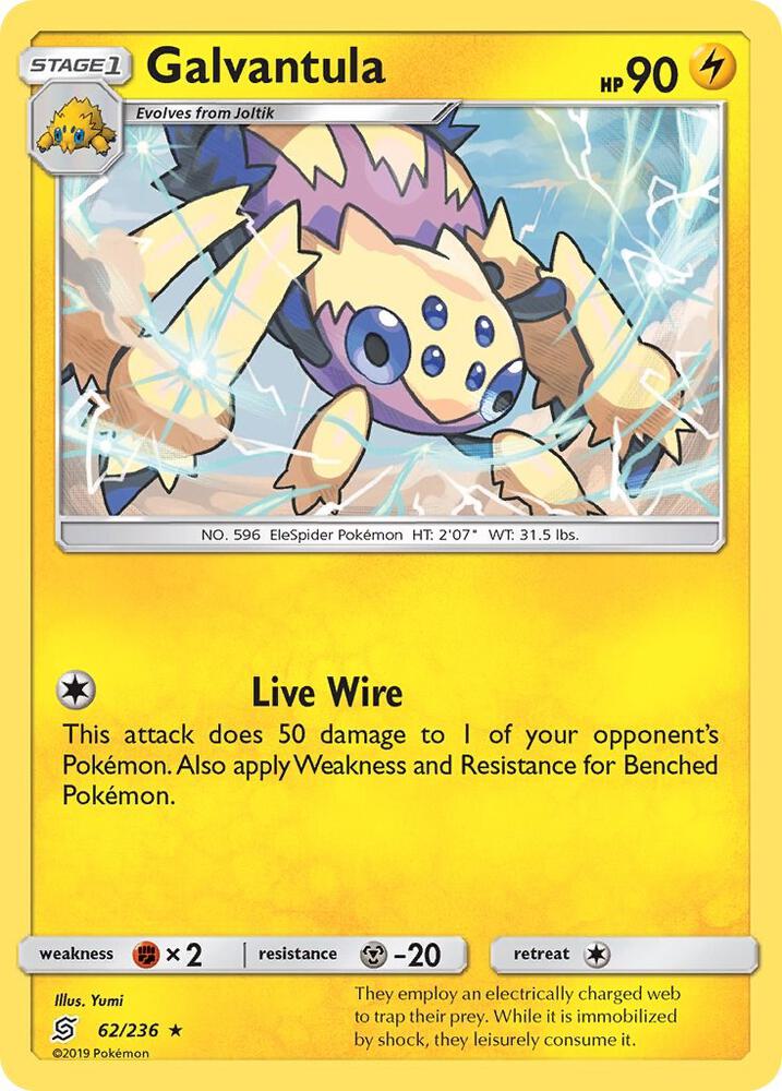 [Reverse Holo] UNM 62/236 Galvantula R