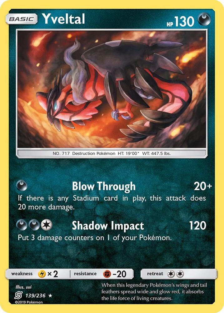 [Reverse Holo] UNM 139/236 Yveltal RH