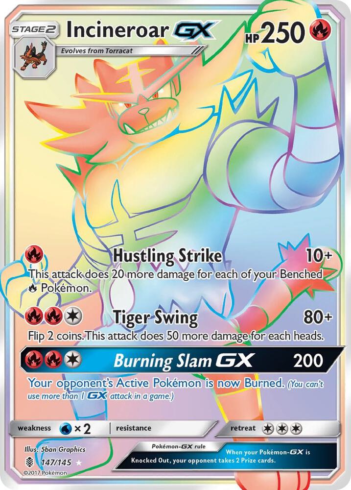 GRI 147/145 Incineroar GX SR