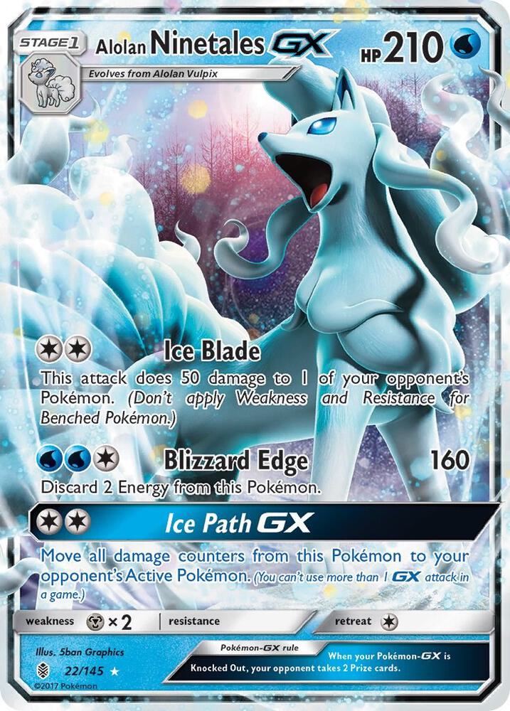 GRI 22/145 Alolan Ninetales GX SR