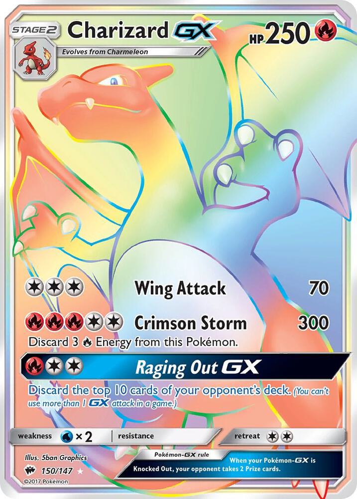 BUS 150/147 Charizard GX SR