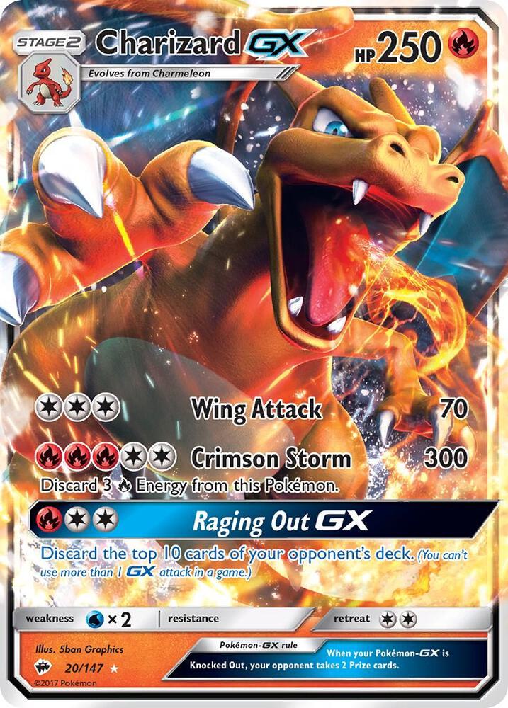 BUS 20/147 Charizard GX SR