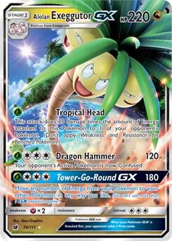 CIN 74/111 Alolan Exeggutor GX SR