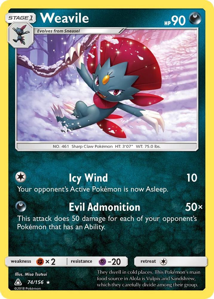 UPR 74/156 Weavile RH