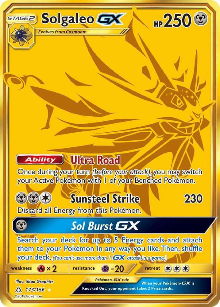 UPR 173/156 Solgaleo GX SR