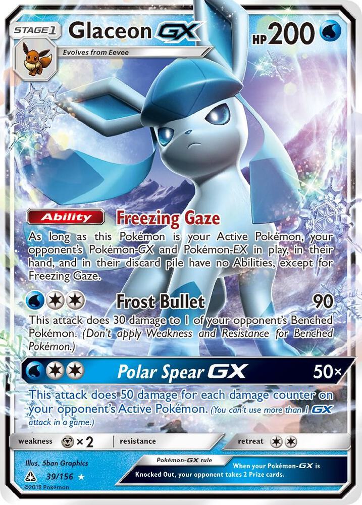 UPR 39/156 Glaceon GX SR
