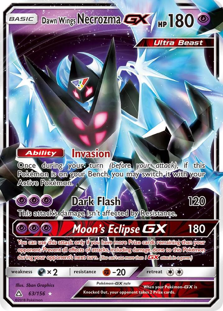 UPR 63/156 Dawn Wings Necrozma GX SR