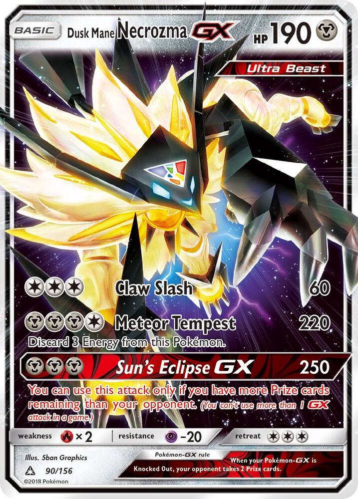 UPR 90/156 Dusk Mane Necrozma GX SR