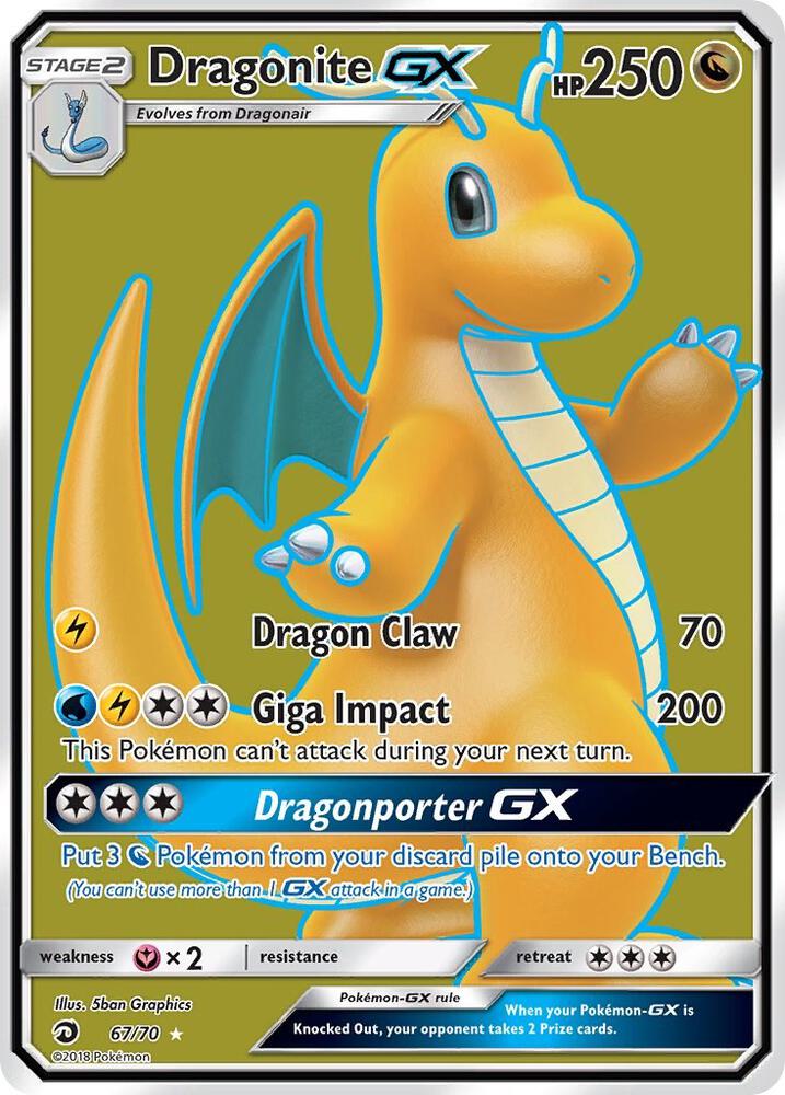 DRM 67/70 Dragonite GX SR