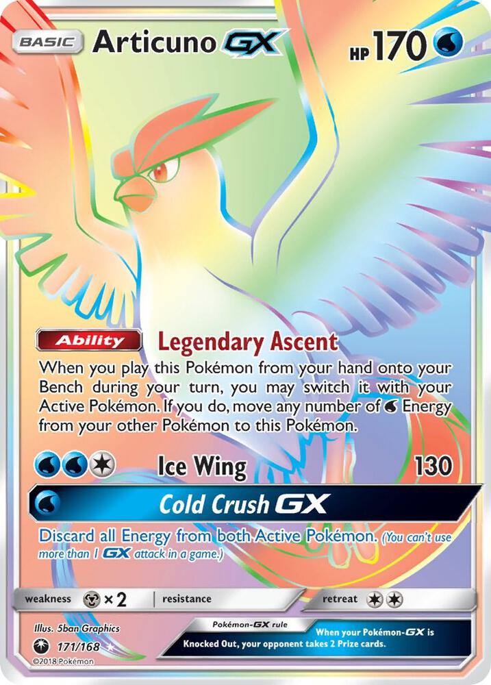 CES 171/168 Articuno GX SR