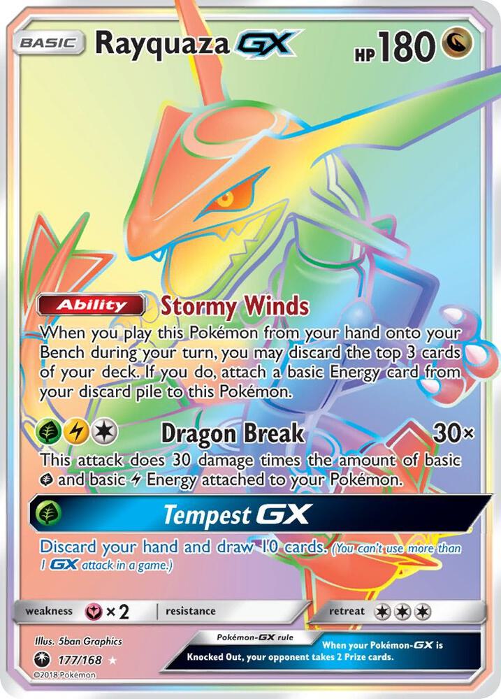 CES 177/168 Rayquaza GX SR