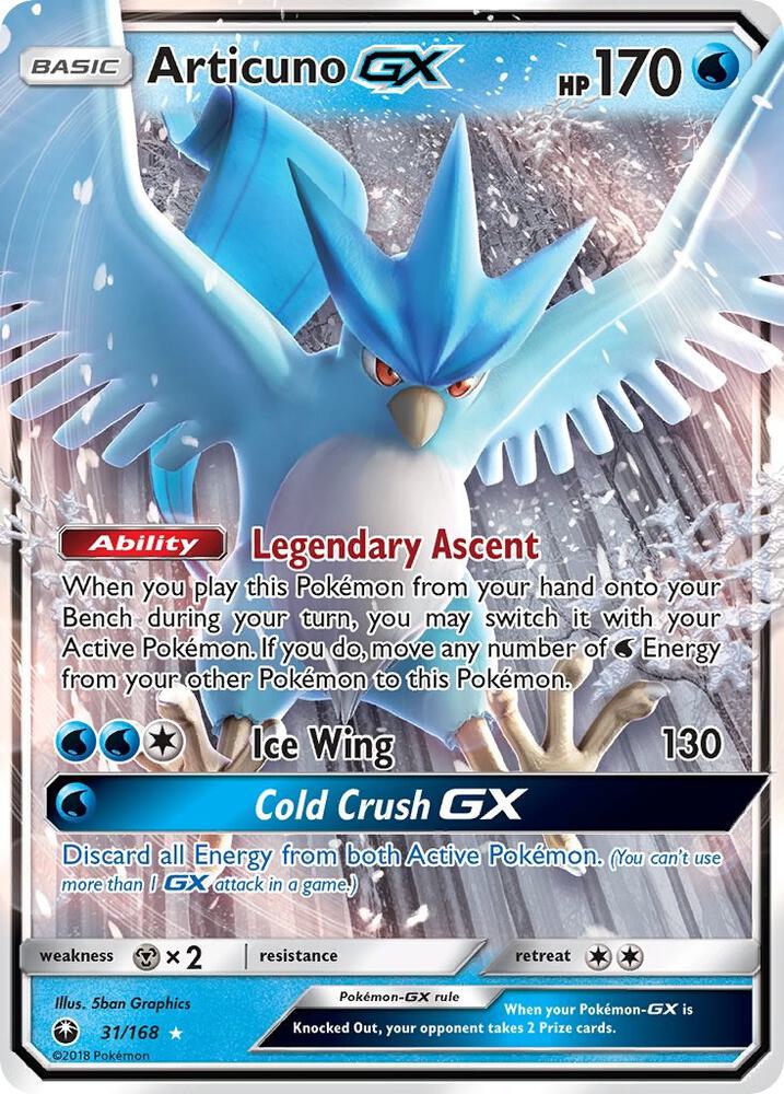 CES 31/168 Articuno GX SR