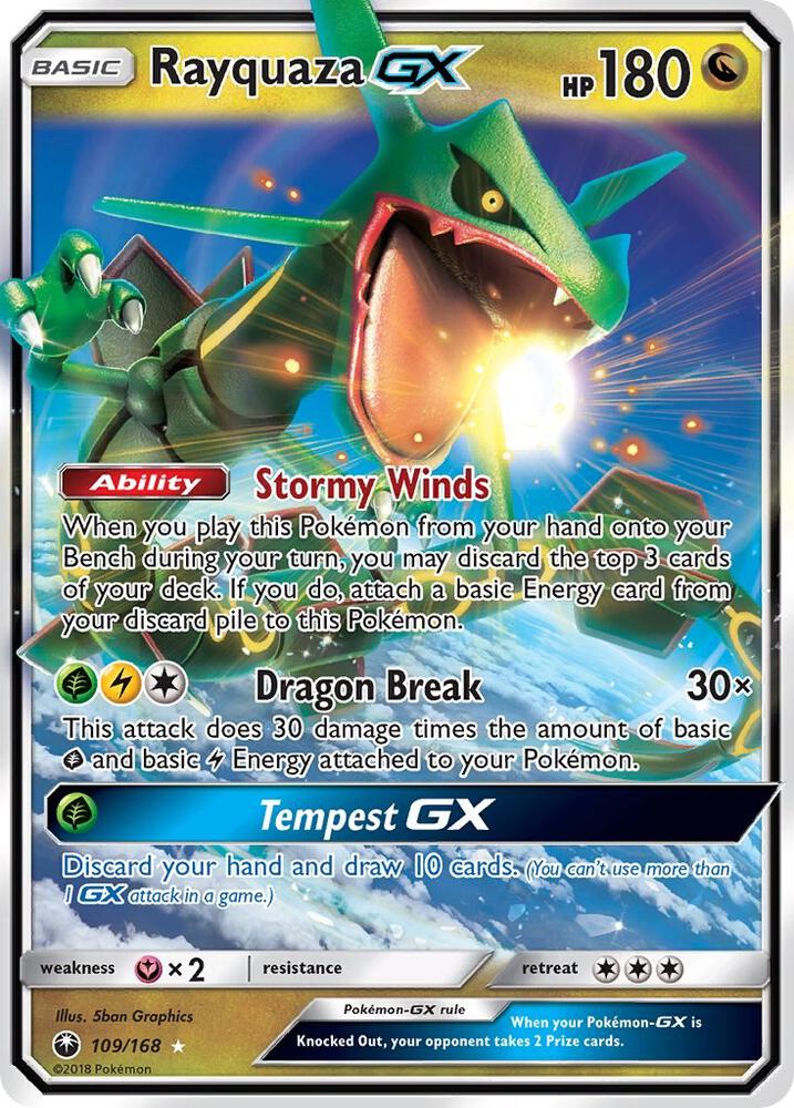 CES 109/168 Rayquaza GX SR