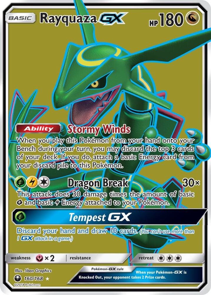CES 160/168 Rayquaza GX SR