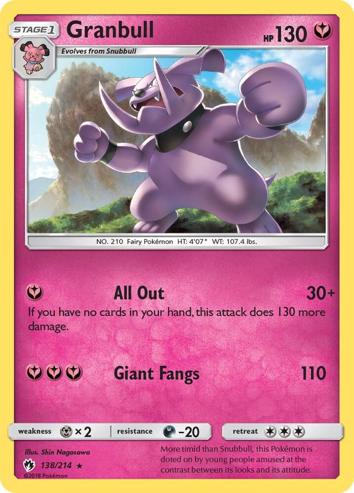 [Reverse Holo] LOT 138/214 Granbull R