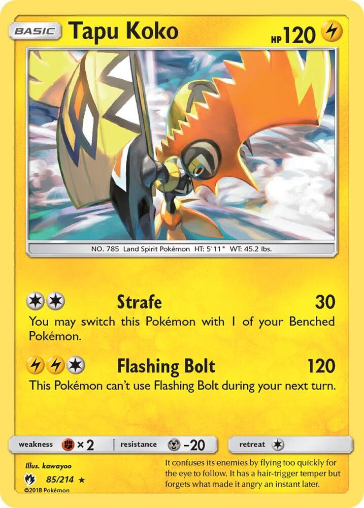 [Reverse Holo] LOT 85/214 Tapu Koko RH