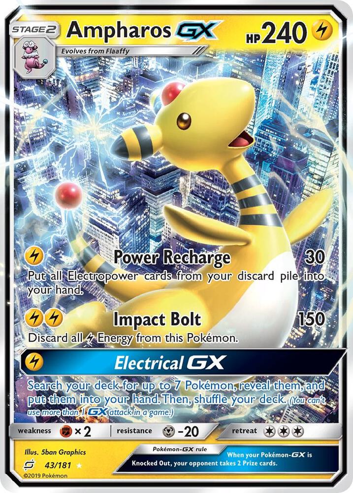 TEU 43/181 Ampharos GX SR