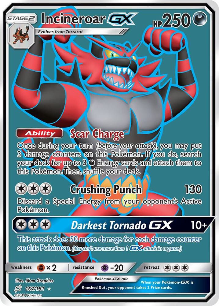 TEU 167/181 Incineroar GX SR