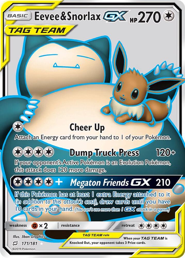 TEU 171/181 Eevee & Snorlax GX SR