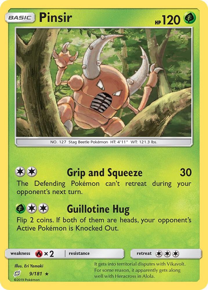 [Reverse Holo] TEU 9/181 Pinsir R