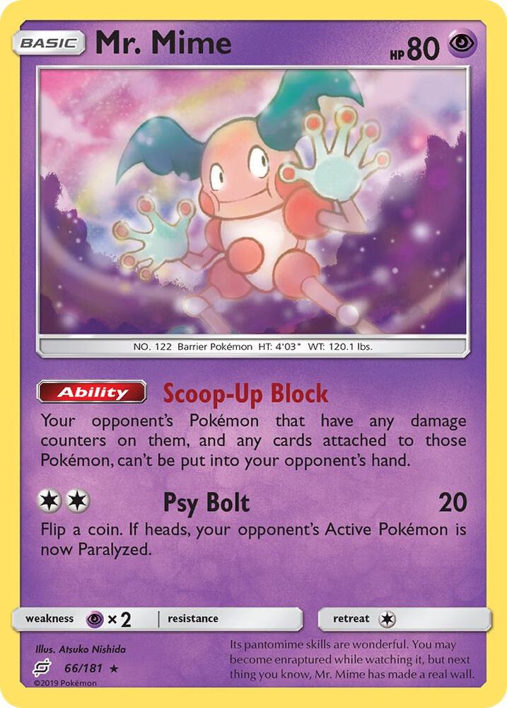 [Reverse Holo] TEU 66/181 Mr. Mime R