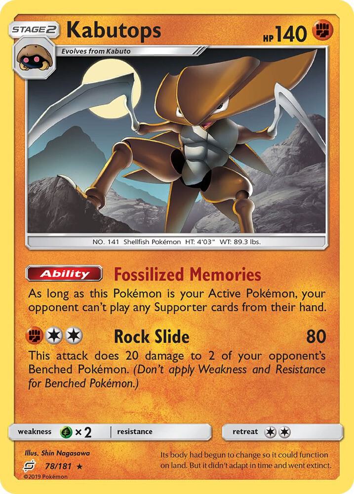 [Reverse Holo] TEU 78/181 Kabutops R