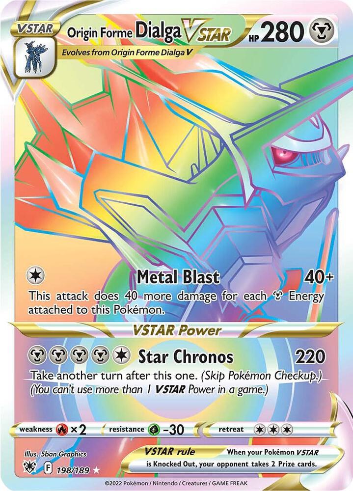 ASR 198/189 Origin Forme Dialga VSTAR SR