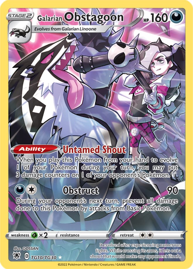 ASRTG TG10/TG30 Galarian Obstagoon SR