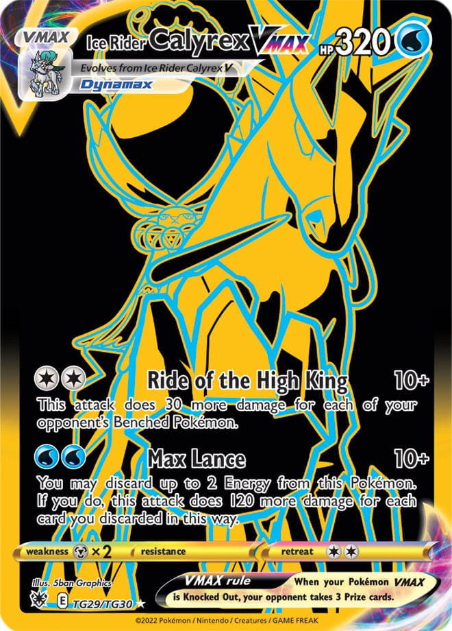 ASRTG TG29/TG30 Ice Rider Calyrex VMAX SR