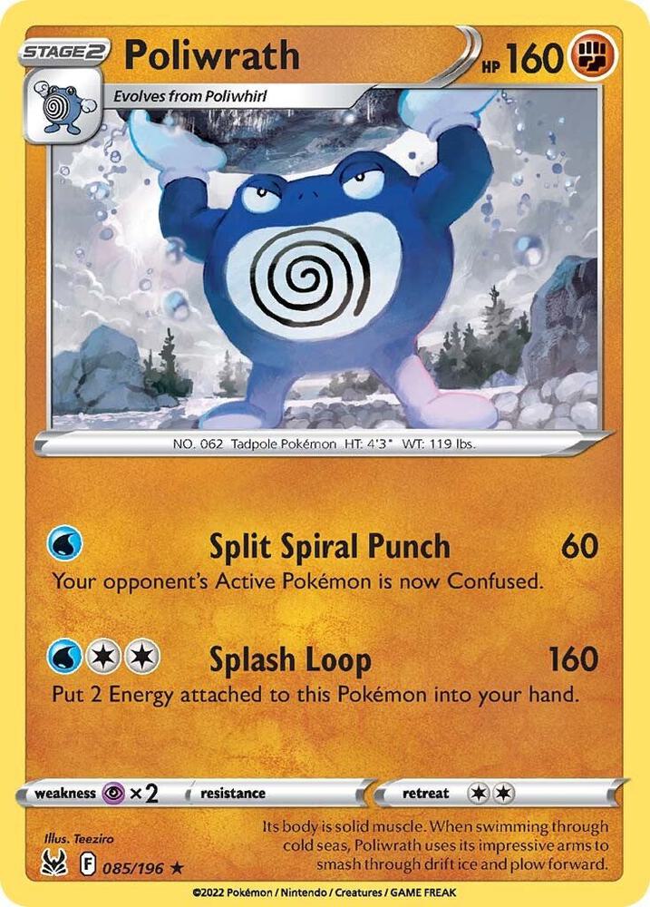 [Reverse Holo] LOR 085/196 Poliwrath R