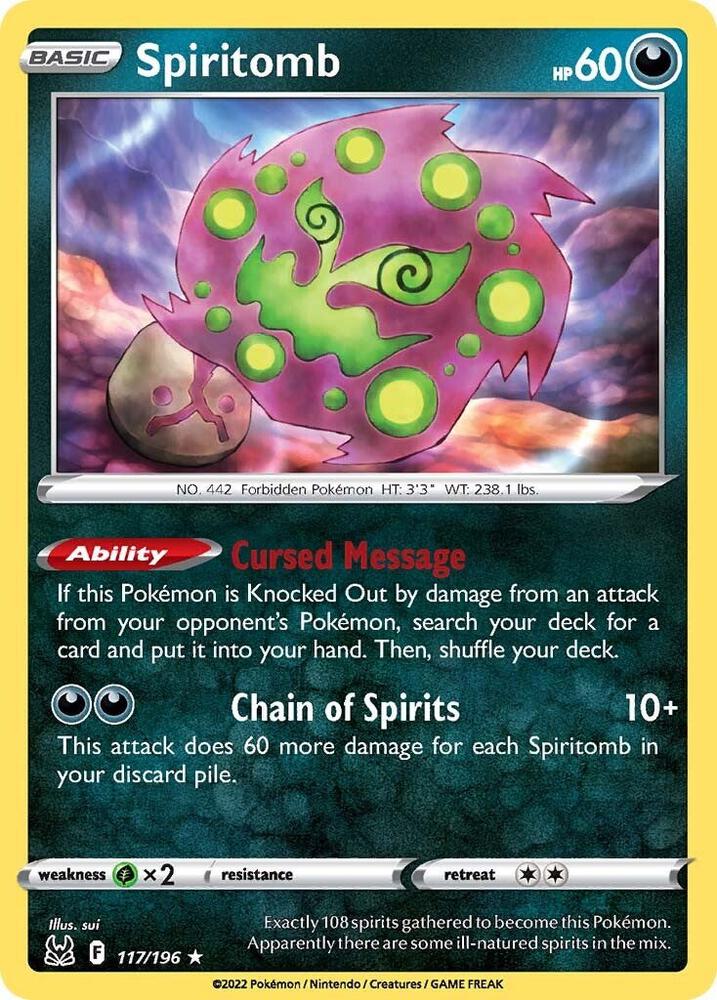 [Reverse Holo] LOR 117/196 Spiritomb R
