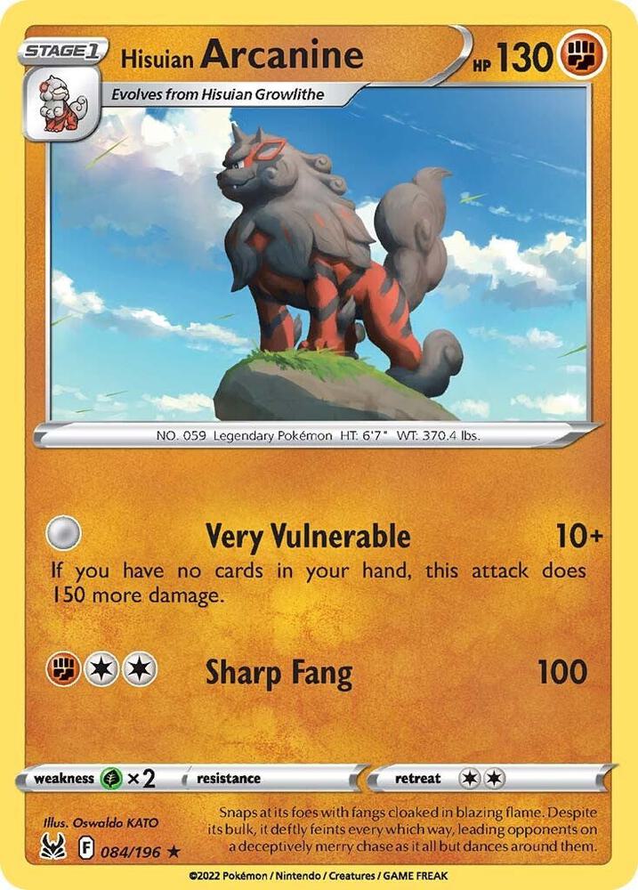 LOR 084/196 Hisuian Arcanine RH