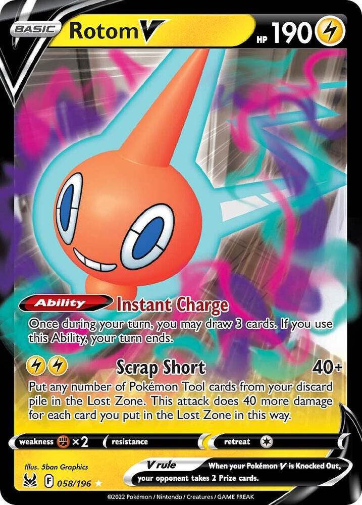 LOR 058/196 Rotom V SR