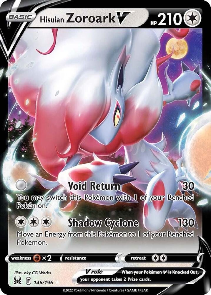 LOR 146/196 Hisuian Zoroark V SR