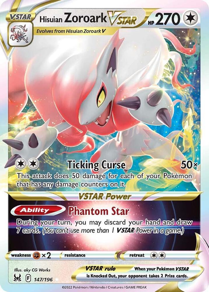 LOR 147/196 Hisuian Zoroark VSTAR SR