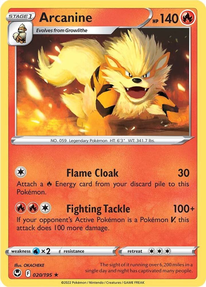 [Reverse Holo] SIT 020/195 Arcanine R