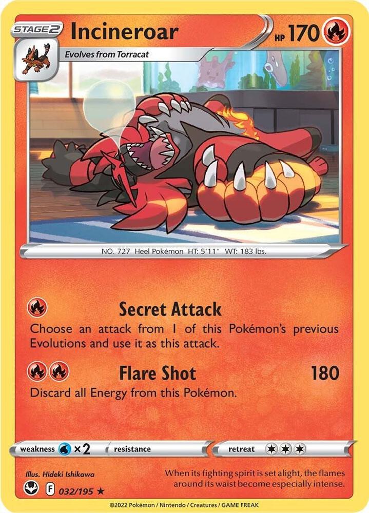 [Reverse Holo] SIT 032/195 Incineroar R