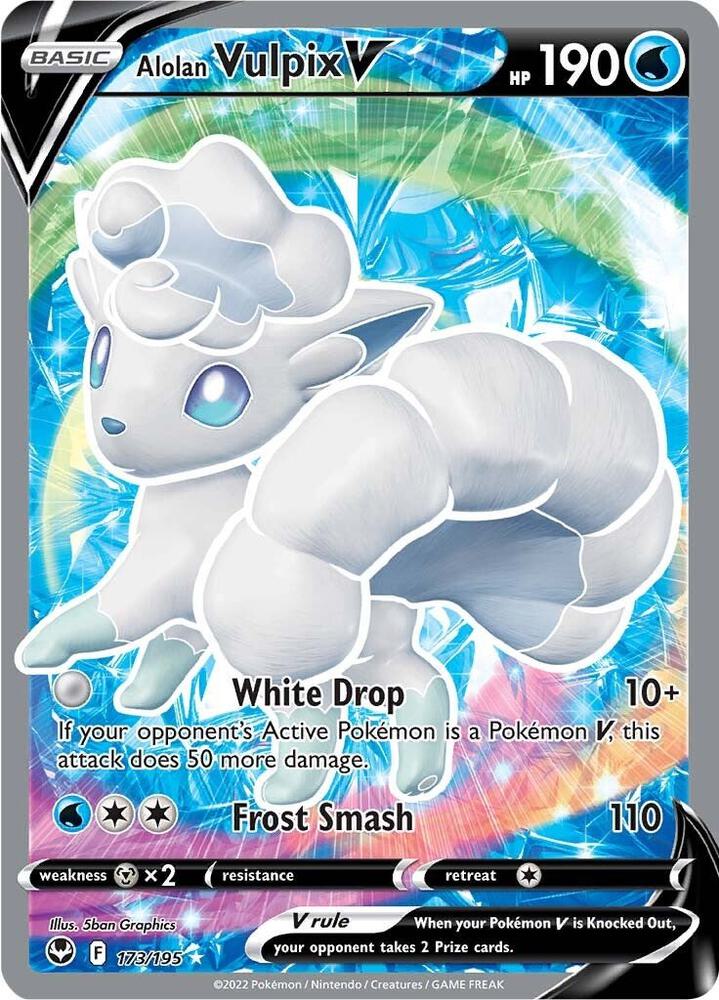 SIT 173/195 Alolan Vulpix V SR