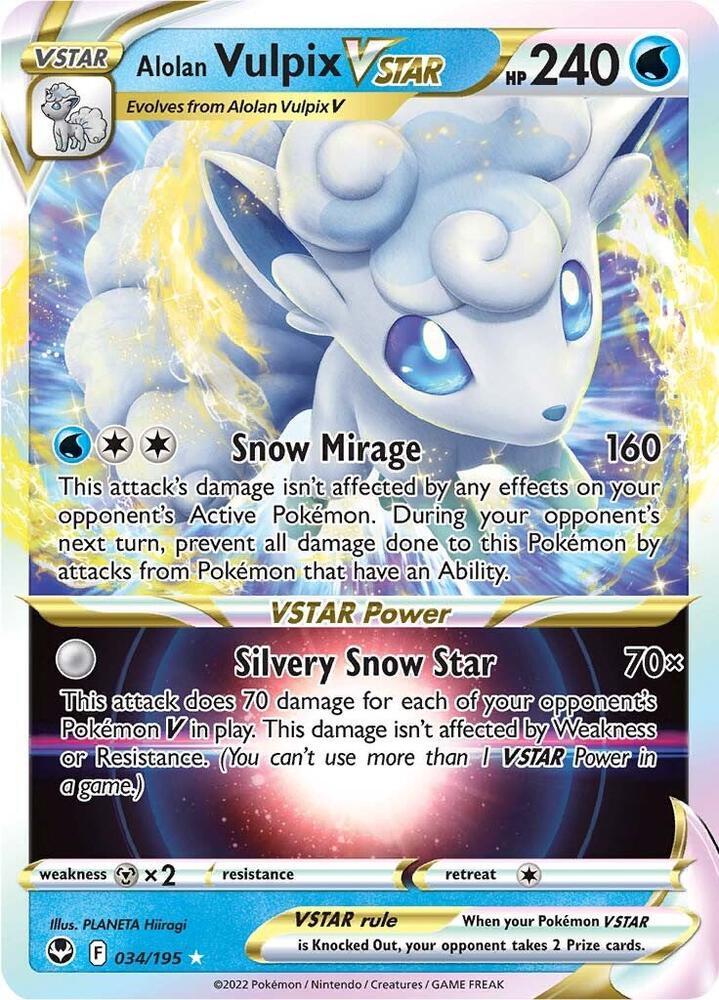SIT 034/195 Alolan Vulpix VSTAR SR