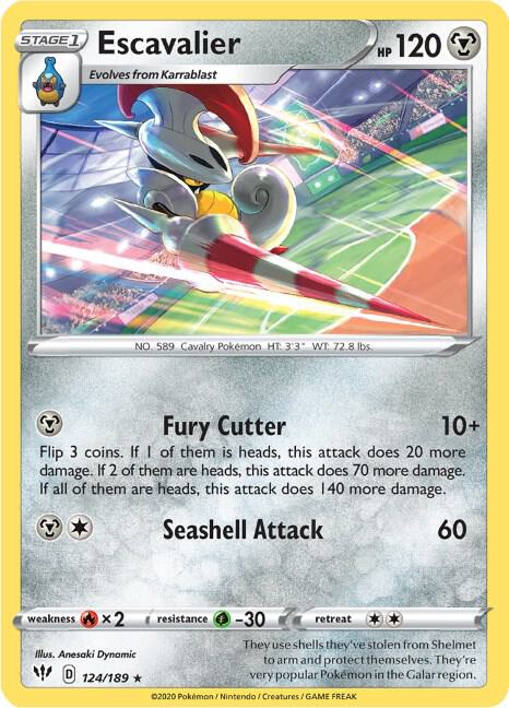 [Reverse Holo] DAA 124/189 Escavalier R
